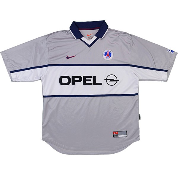 Tailandia Camiseta Paris Saint Germain Segunda Equipación Retro 2000 Gris